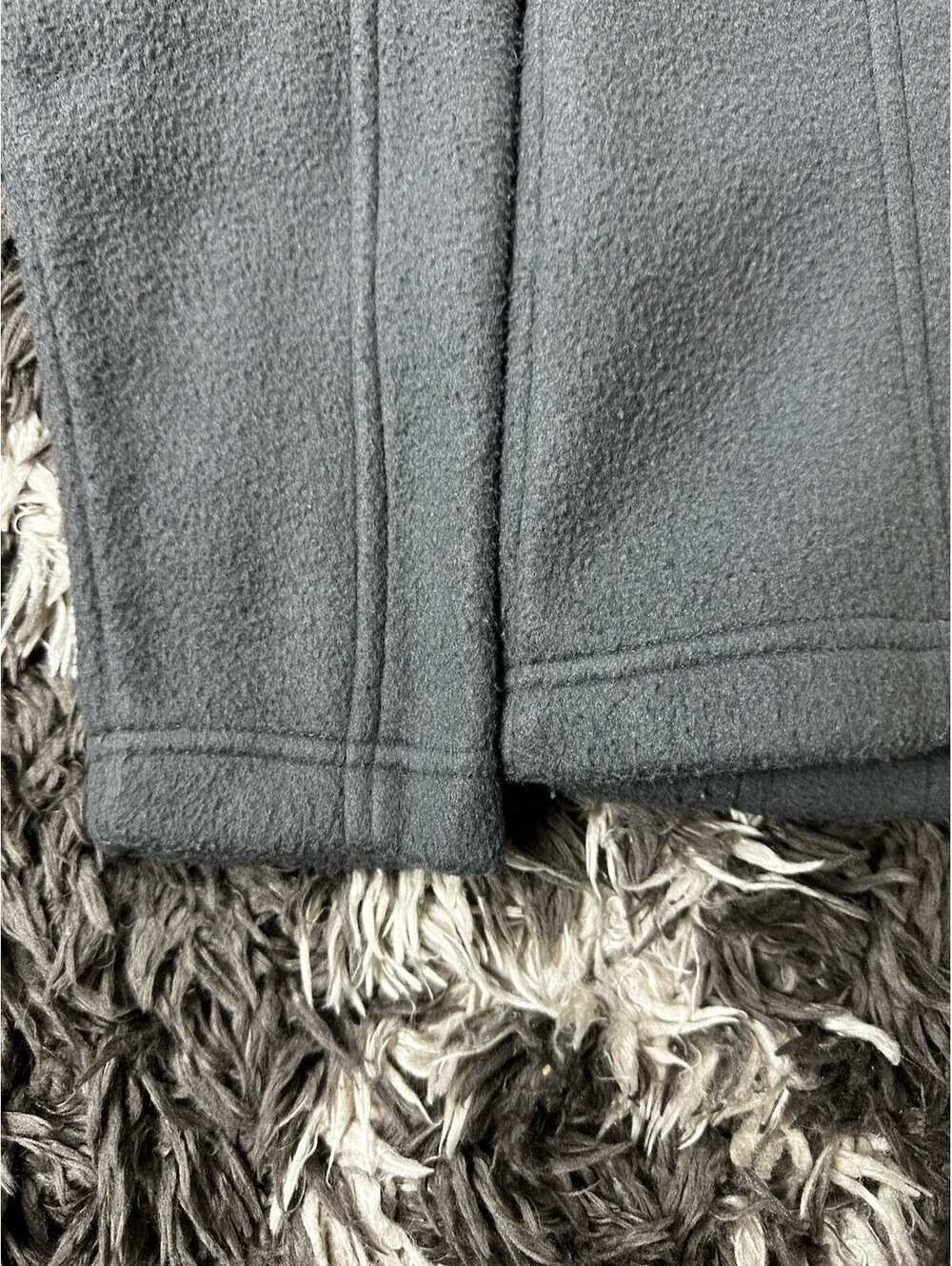 Eddie Bauer John Deere Fleece Jacket Womens XS Gray Full Zip Outdoor Layer